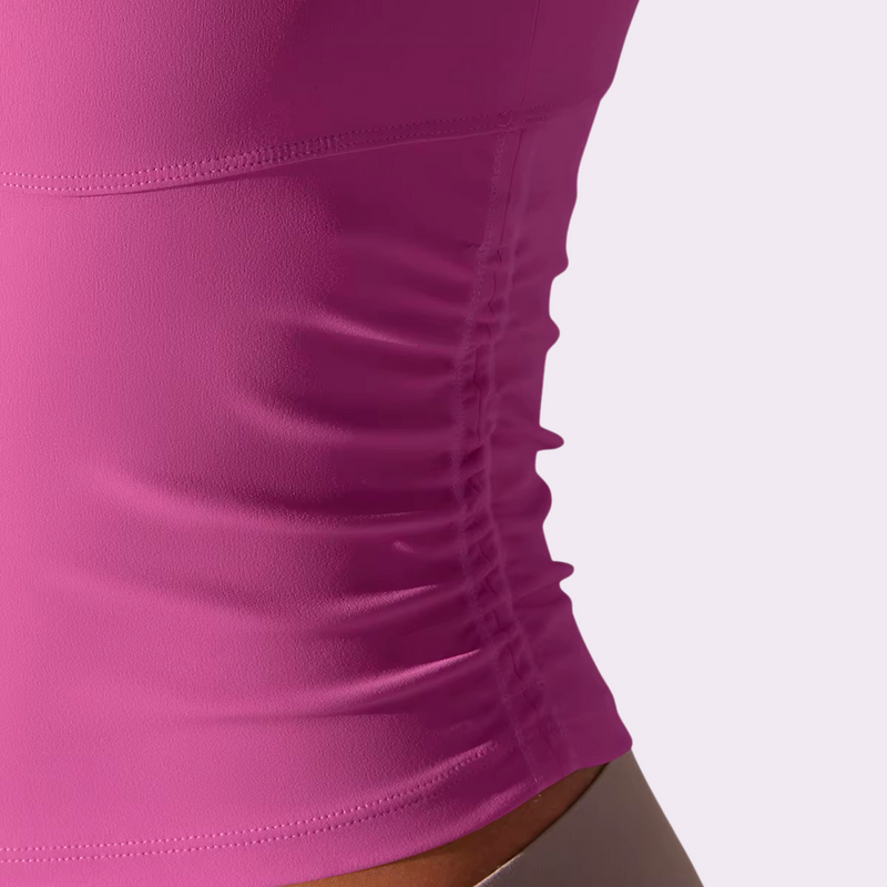 Top de sport à brassière intégrée | Rose